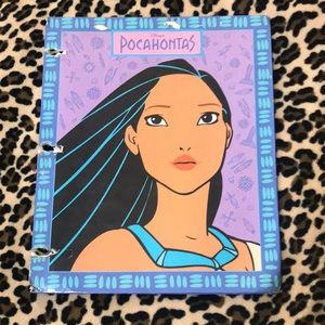 Disney POCAHONTAS Vintage File Folder 90s 🌻 Princess Colors of the Wind School